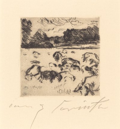 Legelő juhok Legelő juhok, 1916. alkotó: Lovis Corinth