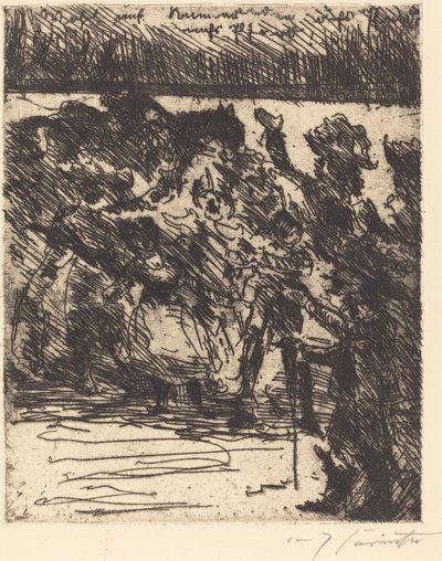 "Fel, elvtársak, lóháton, lóháton! Mezőre, szabadságra!" ("Gyerünk, elvtársak, lóra, lóra! Harcra, szabadságért!") alkotó: Lovis Corinth