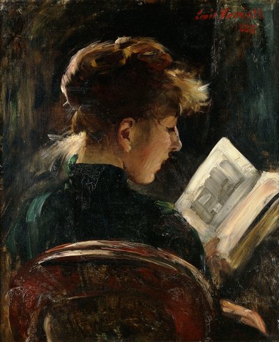 Olvasó nő; Olvasó lány, 1888 alkotó: Lovis Corinth