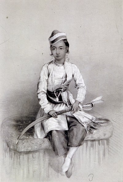 „A Young Hill Raja”, 1844 alkotó: Lowes Dickinson