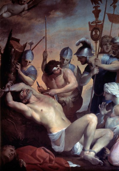 Szent Barthelemy mártíromsága. Lubin Baugin (1612-1663) festménye alkotó: Lubin Baugin