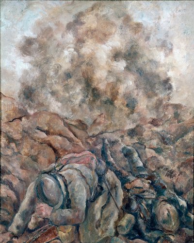 Első világháború: Luc Albert Moreau (1881-1948) „” Au Front” festménye, 1914 Párizs, Nemzeti Modern Művészeti Múzeum, Georges Pompidou központ alkotó: Luc Albert Moreau