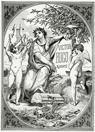 Victor Hugo életének tanúja, 19. század (színes metszet) alkotó: Luc Oliver Merson