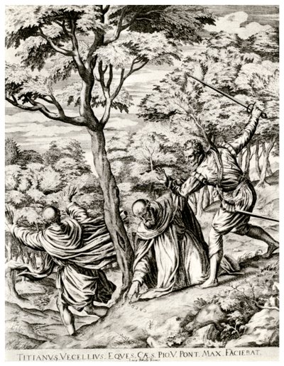 „Szent Péter vértanú”, 16. század, 1937 alkotó: Luca Bertelli