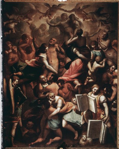 Utolsó ítélet, Boldogok (festmény alkotó: Luca Cambiaso
