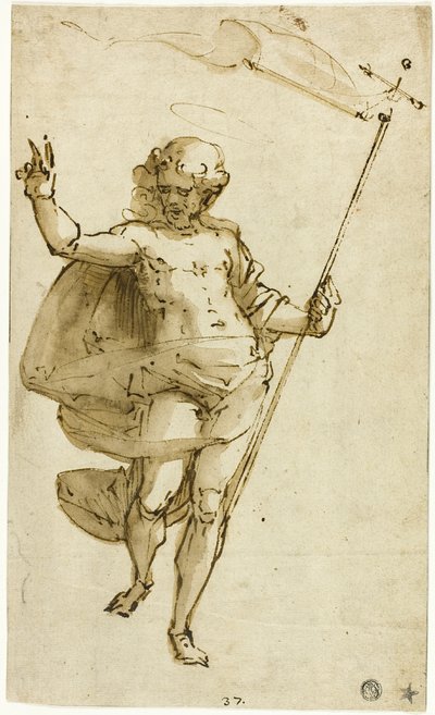 Feltámadt Krisztus alkotó: Luca Cambiaso