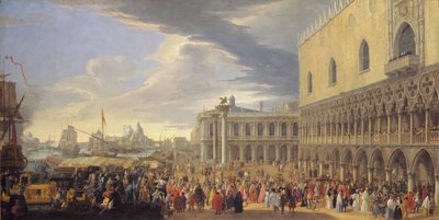 Manchester grófjának érkezése Velencébe, 1707-1710. alkotó: Luca Carlevarijs