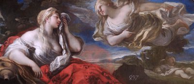 „Hágár és Izmael a sivatagban”, 17. vagy 18. század eleje alkotó: Luca Giordano