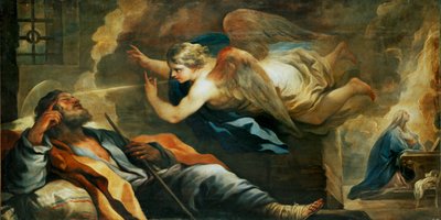József álma ... (festmény vászonra) alkotó: Luca Giordano