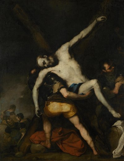 Szent András levétele a keresztről alkotó: Luca Giordano
