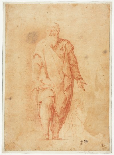 Álló szakállas férfi alkotó: Luca Giordano