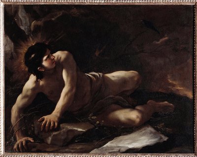 Szent Benedek megkísértése, aki beleveti magát, hogy elkerülje a kísértéseket) Luca Giordano festménye (1634-1705) Museo dell