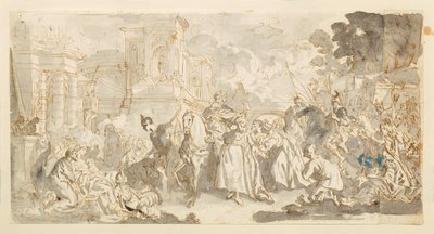 Mordechai megkísértése () alkotó: Luca Giordano