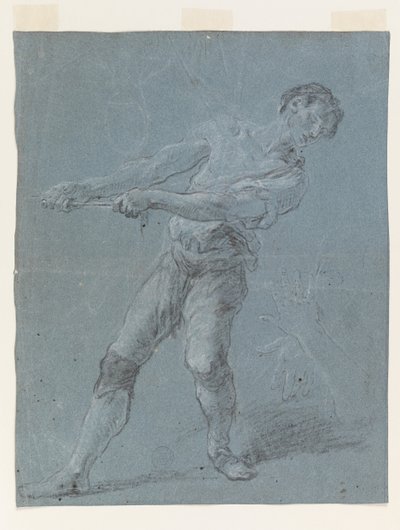 Fiatalember kötélhúzás alkotó: Luca Giordano