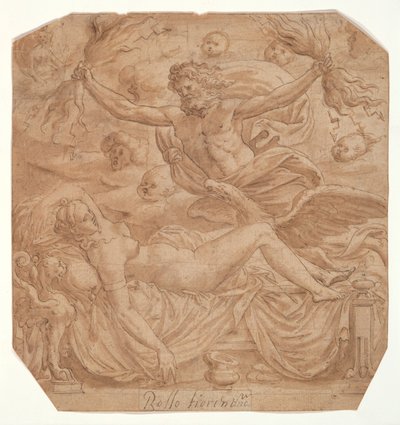 Jupiter és Semele alkotó: Luca Penni