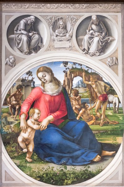 Madonna és gyermeke Ignudival alkotó: Luca Signorelli