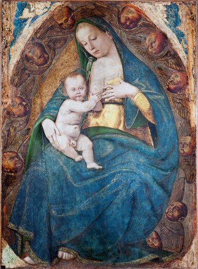 Ápoló Madonna, 1482-1485 körül alkotó: Luca Signorelli