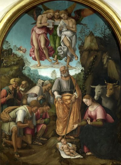 A Pásztorok imádása, 1521. alkotó: Luca Signorelli