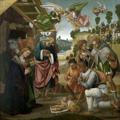 A Pásztorok imádása, 1522. alkotó: Luca Signorelli