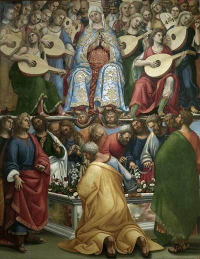 Boldogságos Szűz Mária mennybevétele, 1519-1520. alkotó: Luca Signorelli