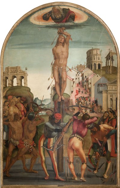 Szent Sebestyén vértanúsága, 1498 körül. alkotó: Luca Signorelli
