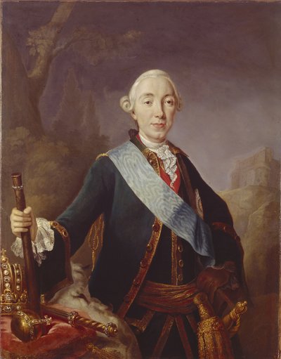 III. Péter orosz cár portréja 1728-1762, 1761 alkotó: Lucas Conrad Pfandzelt