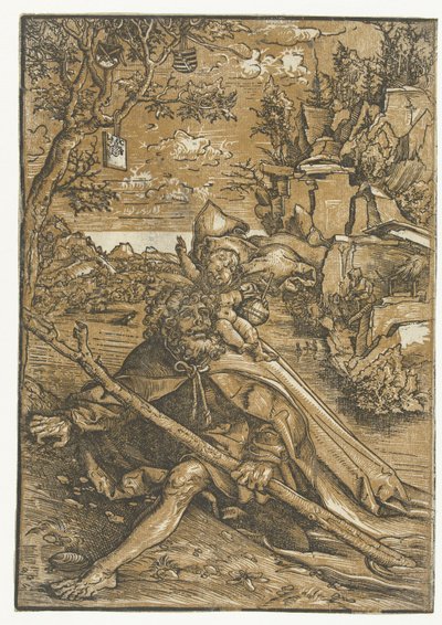 Szent Kristóf a gyermek Krisztussal alkotó: Lucas Cranach