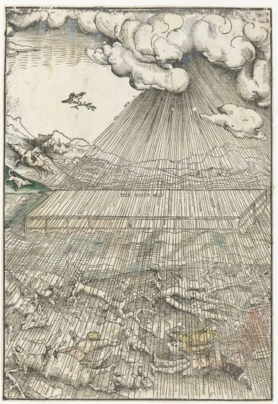 Vízözön és Noé bárkája alkotó: Lucas Cranach