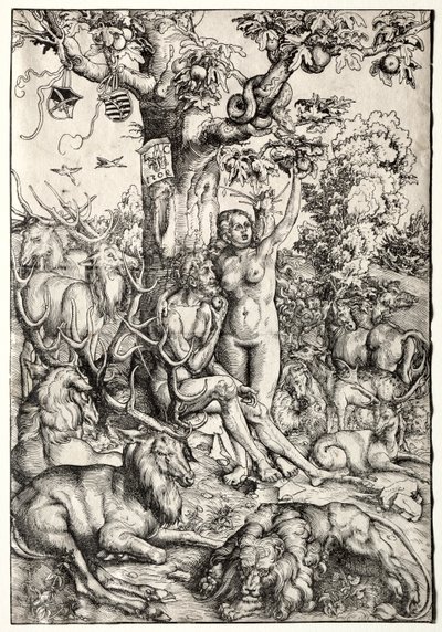 Ádám és Éva a paradicsomban alkotó: Lucas Cranach