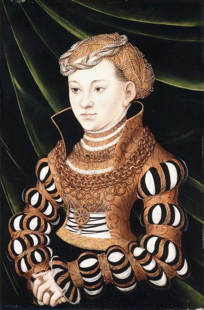 Margit szász hercegnő portréja alkotó: Lucas Cranach