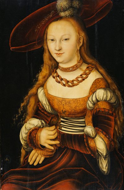 Fiatal hölgy portréja, 1350 körül alkotó: Lucas Cranach
