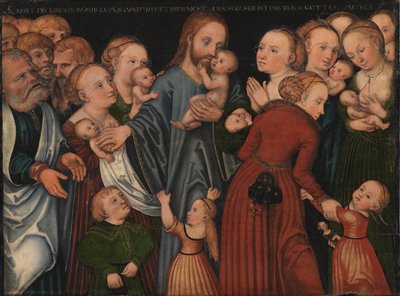 Krisztus áldja meg a gyermekeket alkotó: Lucas Cranach d.Æ.