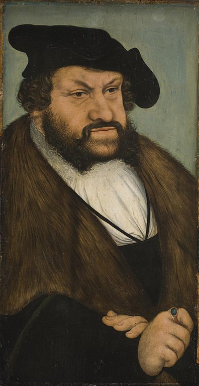 Állhatatos János szász választófejedelem (1468-1532) portréja alkotó: Lucas Cranach d.Æ.
