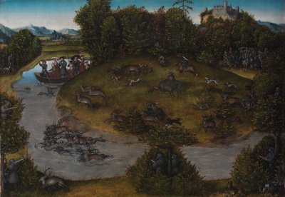 Bölcs Frigyes (1463-1525) szász választófejedelem szarvasvadászata alkotó: Lucas Cranach d.Æ.