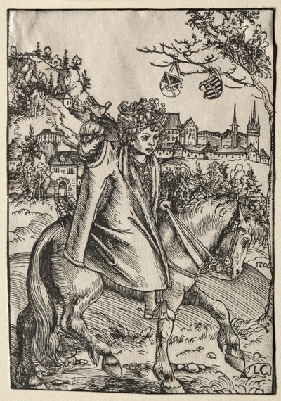 Egy fiú lóháton, 1506. alkotó: Lucas Cranach the Elder