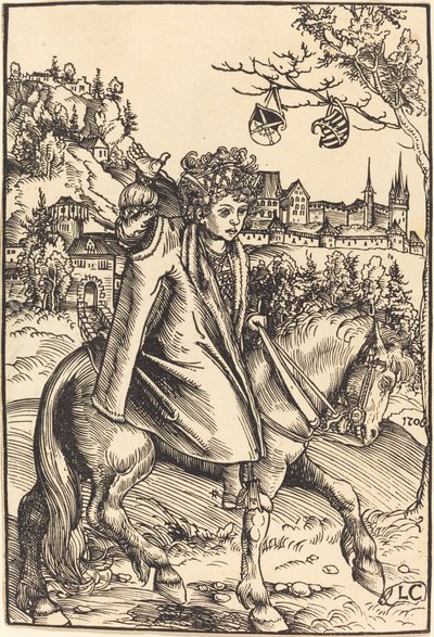 Egy szász herceg lóháton alkotó: Lucas Cranach the Elder
