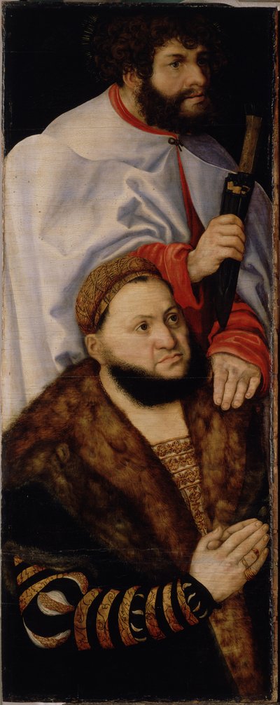 Szűz Mária oltárkép, vagy úgynevezett hercegi oltárkép [bal szárny] alkotó: Lucas Cranach the Elder