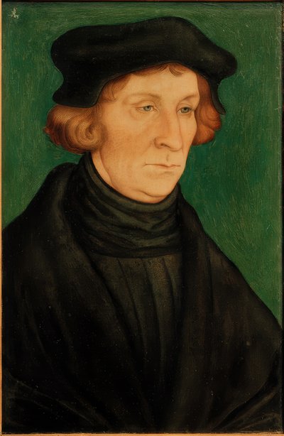 Egy tudós portréja (Otto Brunfels) alkotó: Lucas Cranach the Elder