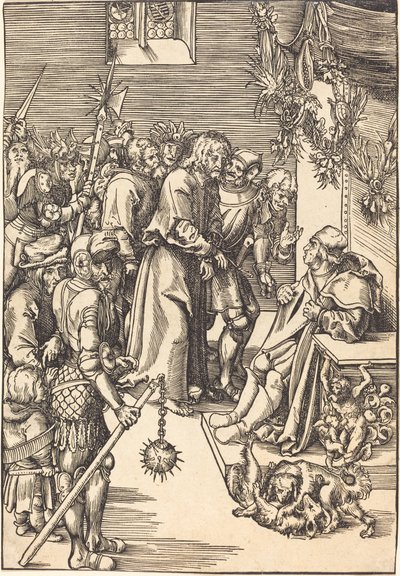 Krisztus Kajafás előtt alkotó: Lucas Cranach the Elder
