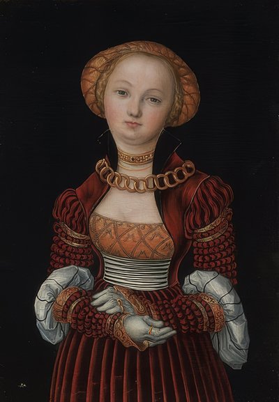 Női portré. 1525 körül alkotó: Lucas Cranach the Elder