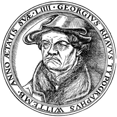 Georg Rhau (1488-1548) alkotó: Lucas Cranach the Elder