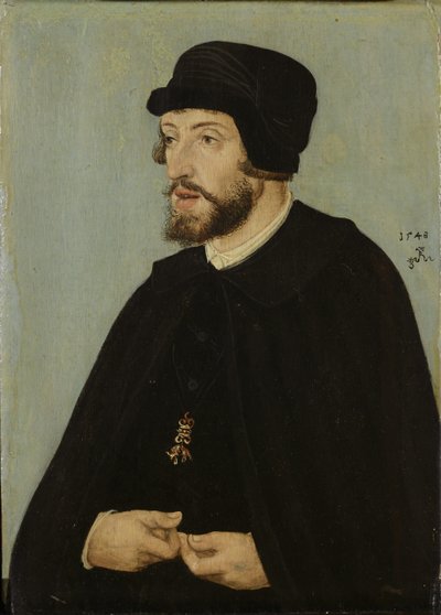 Németül: Bildnis König Ferdinands I. I. Ferdinánd szent római császár portréja. alkotó: Lucas Cranach the Elder