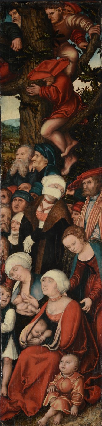 Német: Die Predigt Johannes des Täufers Keresztelő János prédikációja alkotó: Lucas Cranach the Elder