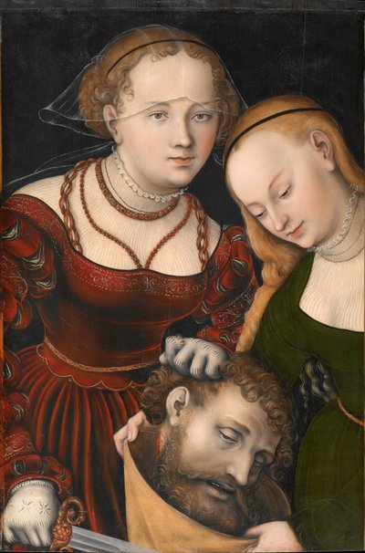 Német: Judith mit dem Haupt des Holofernes und einer Dienerin Judith with dem Haupt des Holofernes und einer Dienerin Judith with the head of Holofernes and a servant alkotó: Lucas Cranach the Elder