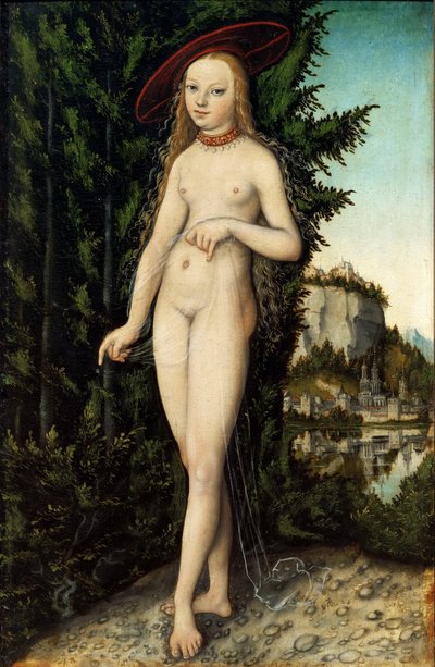 Német: Álló Vénusz a tájban Vénusz a tájban alkotó: Lucas Cranach the Elder