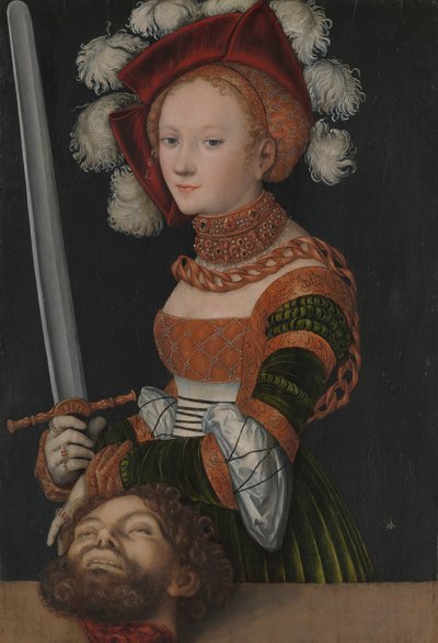 Judit a Holofernész fejével, kb. 1530. alkotó: Lucas Cranach the Elder