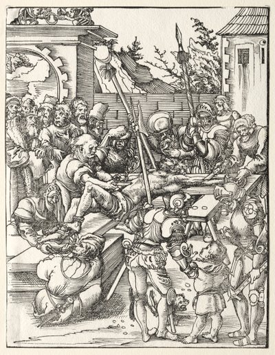 Szent Bertalan mártíromsága. alkotó: Lucas Cranach the Elder