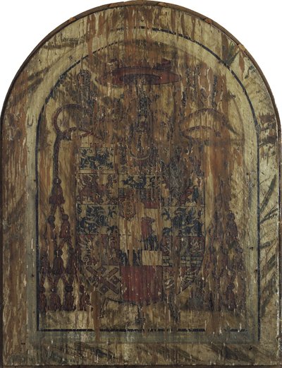 Pfirtscher oltárkép: János és Szűz Mária között szarkofágon ülve [középső tábla]. alkotó: Lucas Cranach the Elder