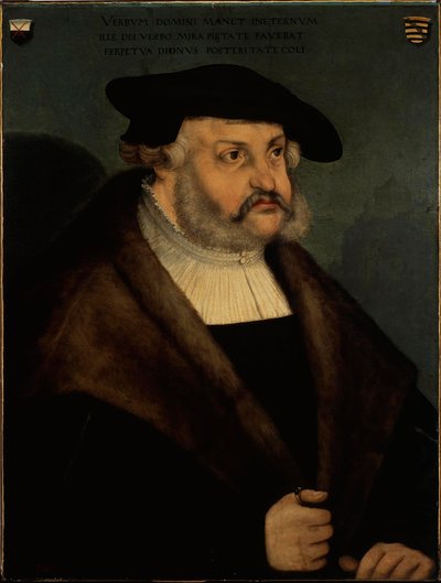 III. Frigyes szász választófejedelem 1463-1525 portréja. alkotó: Lucas Cranach the Elder
