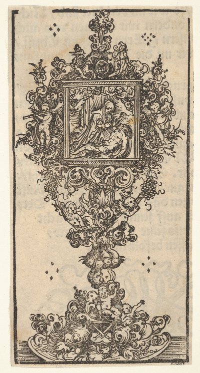Ereklyetartó pietával, a Wittenbergi ereklyetartók nagy sorozatából, 1509. alkotó: Lucas Cranach the Elder